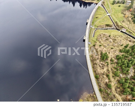 serene lakeside walk, calm woodland shoreline pathway, tranquil riverbank with winding trail and soft fog serene lakeside walk, calm woodland shoreline pathway, tranquil riverbank with winding trail and soft fog 135719587