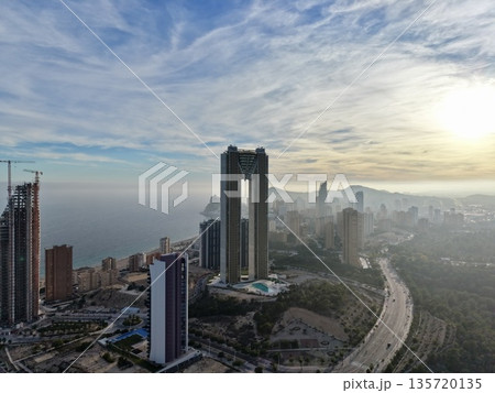 dawn cityscape awakening, widespread dawn fog emphasizes city growth and resilience amidst industry dawn cityscape awakening, widespread dawn fog emphasizes city growth and resilience amidst industry 135720135
