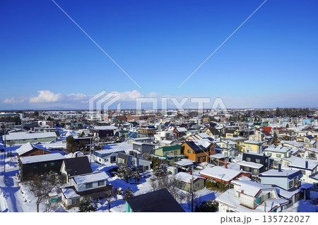 南幌ビューローから見る南幌の町並みなど（2026年1月） 135722027