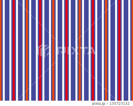 ストライプ　マルチカラー　オレンジ色　白色 135723132