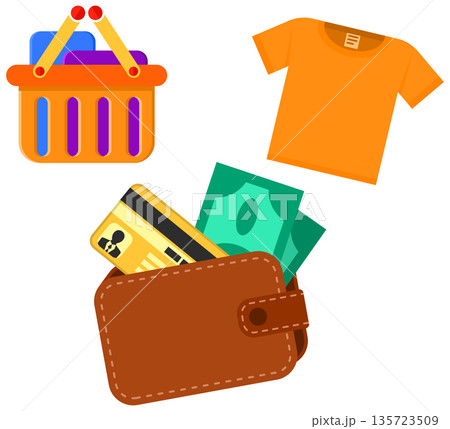 Internet Shopping Flat Icons 135723509