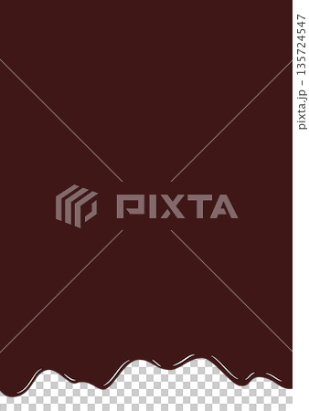 Melted chocolate background frame illustration vertical Melted chocolate background frame illustration vertical 135724547