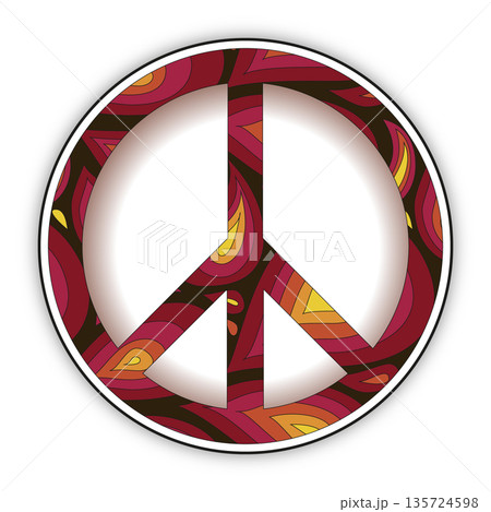 Universal icon decorated with patterns 135724598