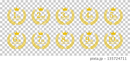 月桂冠週年紀念徽章套裝（金色） 135724711