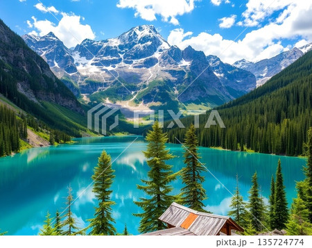美しい湖 135724774
