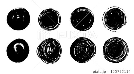 Bold grunge circle shapes. Cute blanc spaces for text or for minimalistic design. Elements for Bold grunge circle shapes. Cute blanc spaces for text or for minimalistic design. Elements for 135725114