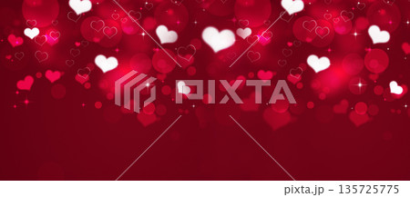 valentines day red hearts banner valentines day red hearts banner 135725775