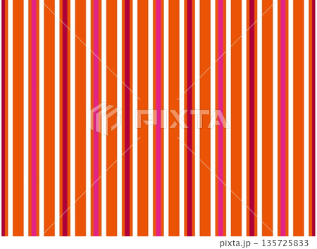 ストライプ　マルチカラー　オレンジ色　白色 135725833
