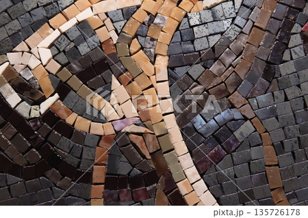 A close-up abstract photo of a mosaic A close-up abstract photo of a mosaic 135726178