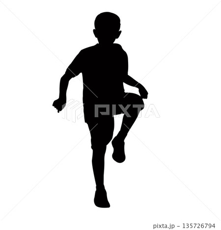 a boy body silhouette vector a boy body silhouette vector 135726794