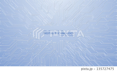 White tech backdrop showcasing abstract circuit board patterns. White tech backdrop showcasing abstract circuit board patterns. 135727475