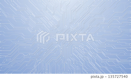 Abstract white background featuring circuit patterns 135727540