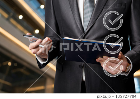 Business meeting success. 135727784