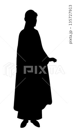 Vector drawing. Pretty ancient girl of Kievan Rus 135727913