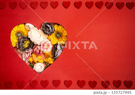 Valentines Day festive Background 135727995