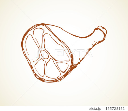 Meat. Vector drawing Meat. Vector drawing 135728131