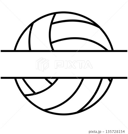 Banner Basketball Halves with Stripe, black basketball split horizontally 135728154
