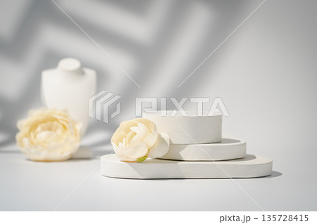 Geometric empty podium 135728415