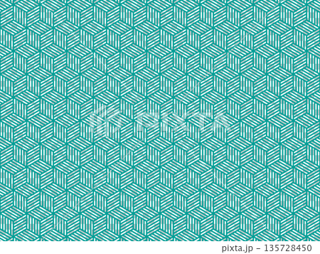 綠松石色玳瑁紋柳條編織背景 135728450