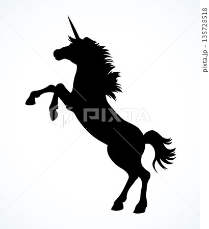 Unicorn. Vector drawing Unicorn. Vector drawing 135728518