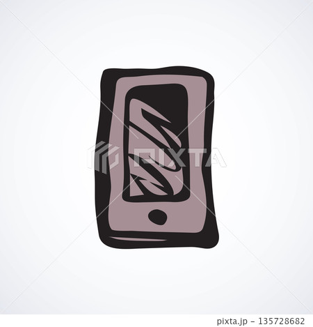 Mobile phone. Vector symbol 135728682