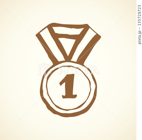Medal. Vector drawing Medal. Vector drawing 135728723
