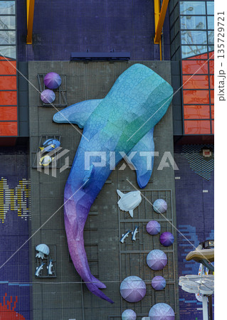 osaka city in japan at autumn time 135729721