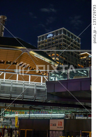 osaka city in japan at autumn time 135729793