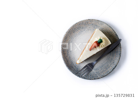 Carrot cake slice with cream cheese frosting Carrot cake slice with cream cheese frosting 135729831