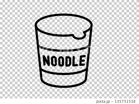 インスタントヌードルのアイコン 135731538