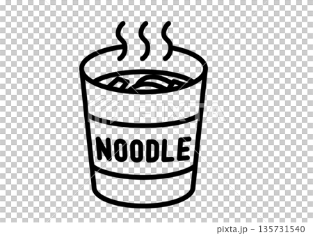 蒸煮泡麵圖標 蒸煮泡麵圖標 135731540