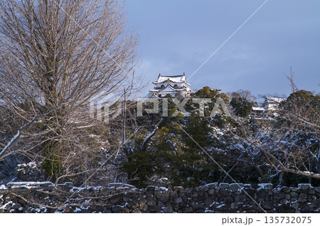 雪の彦根城 135732075