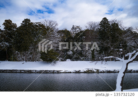雪の彦根城 雪の彦根城 135732120