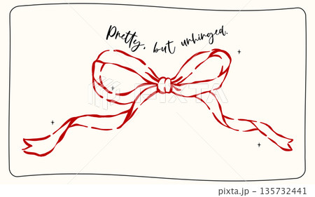 Whimsical coquette ribbon bow outline wavy hand drawn with vintage retro for minimal shirt sublimation and print designs Whimsical coquette ribbon bow outline wavy hand drawn with vintage retro for minimal shirt sublimation and print designs 135732441