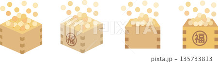 福豆_節分_豆まきの豆イラスト 福豆_節分_豆まきの豆イラスト 135733813