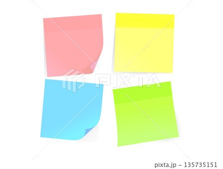 Vector sticky notes stock illustration Vector sticky notes stock illustration 135735151