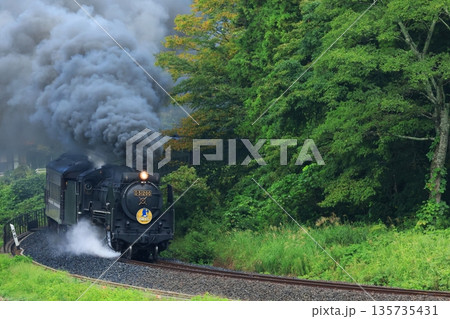 SLやまぐち号 D51 6200 SLやまぐち号 D51 6200 135735431