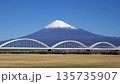富士川河川敷からの富士山 135735907