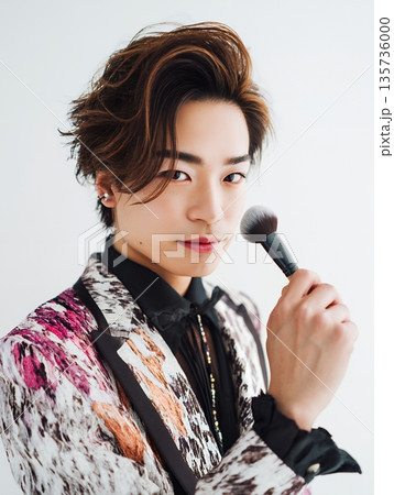 未来の男性メイクアップアーティスト、Futuristic Male Makeup Artist 135736000