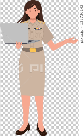 online learning elearning woman teacher in official uniform laptop presentation virtual classroom online learning elearning woman teacher in official uniform laptop presentation virtual classroom 135736142