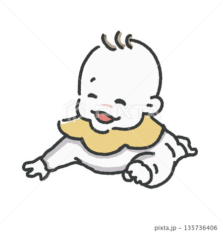 笑う赤ちゃん 笑う赤ちゃん 135736406