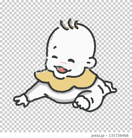 笑う赤ちゃん 笑う赤ちゃん 135736406