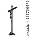 Jesus Christ Crucifiction isolated with clipping path 135736479