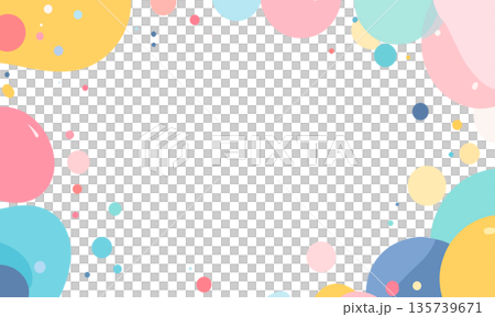 Background [Cute colorful polka dots] 135739671