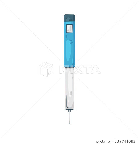 Illustration of insulin pen Illustration of insulin pen 135741093