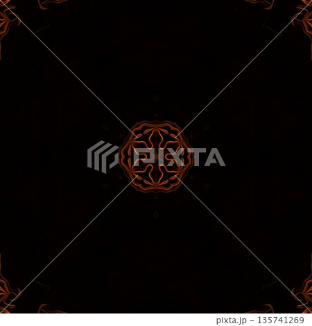 This design features an expressive flame pattern motif with flowing, fire-inspired forms that create a sense of movement and energy. The ornamentation blends dynamic curves with abstract styling 135741269