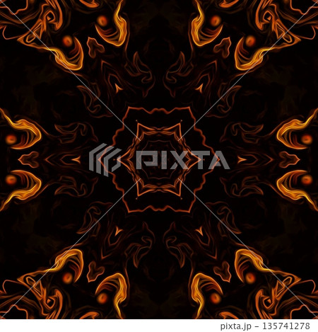 This design features an expressive flame pattern motif with flowing, fire-inspired forms that create a sense of movement and energy. The ornamentation blends dynamic curves with abstract styling This design features an expressive flame pattern motif with flowing, fire-inspired forms that create a sense of movement and energy. The ornamentation blends dynamic curves with abstract styling 135741278