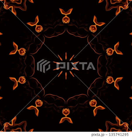 This design features an expressive flame pattern motif with flowing, fire-inspired forms that create a sense of movement and energy. The ornamentation blends dynamic curves with abstract styling This design features an expressive flame pattern motif with flowing, fire-inspired forms that create a sense of movement and energy. The ornamentation blends dynamic curves with abstract styling 135741295