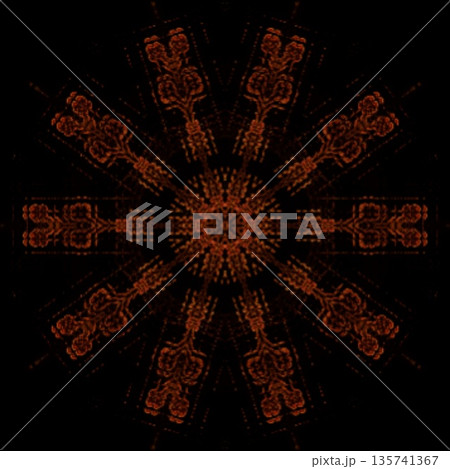 This design features an expressive flame pattern motif with flowing, fire-inspired forms that create a sense of movement and energy. The ornamentation blends dynamic curves with abstract styling 135741367