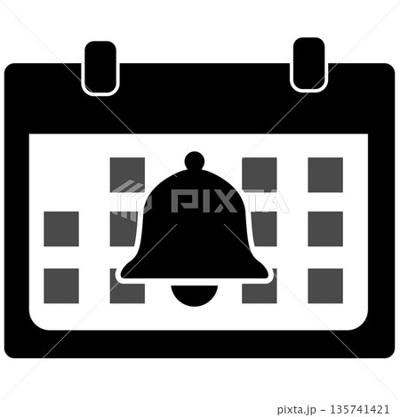 Calendar notification bell icon. Calendar and bell icons for reminders symbol. Calendar icon with ringing bell sign. flat style. Calendar notification bell icon. Calendar and bell icons for reminders symbol. Calendar icon with ringing bell sign. flat style. 135741421